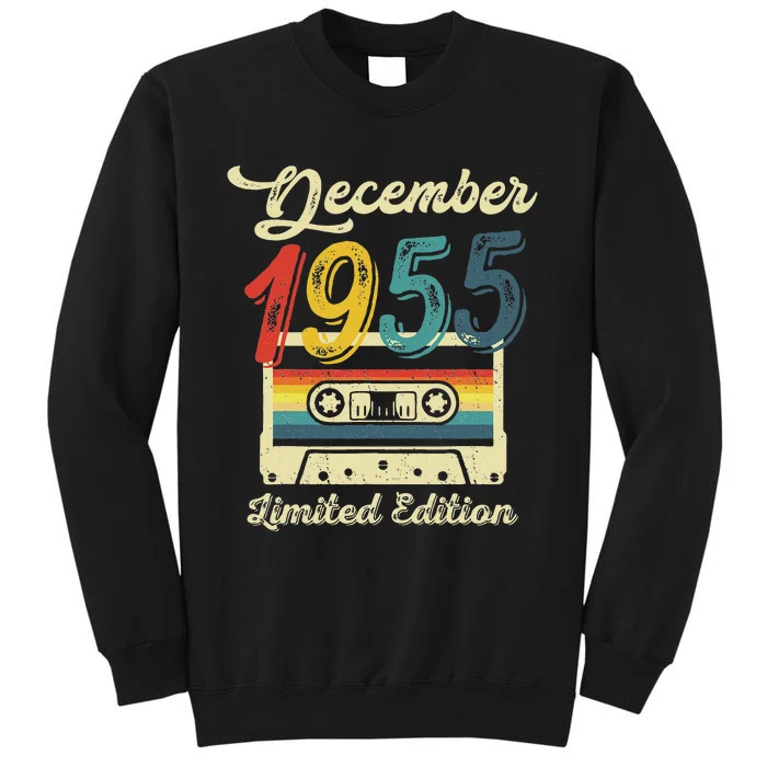 67 Years Old Gift Retro December 1955 Cassette 67th Birthday Sweatshirt