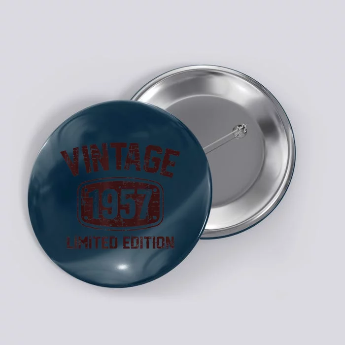 66 Years Old Vintage 1957 Limited Edition 66th Birthday Button