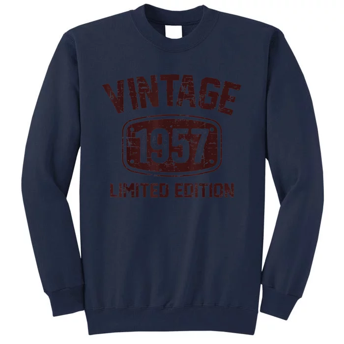 66 Years Old Vintage 1957 Limited Edition 66th Birthday Tall Sweatshirt