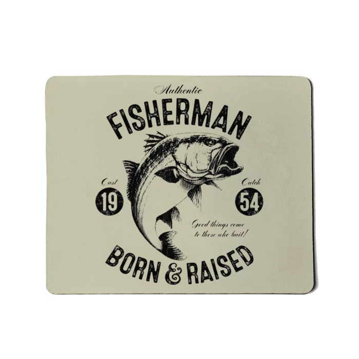 69 Year Old Fisherman Fishing 1954 69th Birthday Gift Mousepad