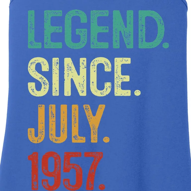 66 Years Old Legend Since July 1957 66th Birthday Ladies Essential Tank