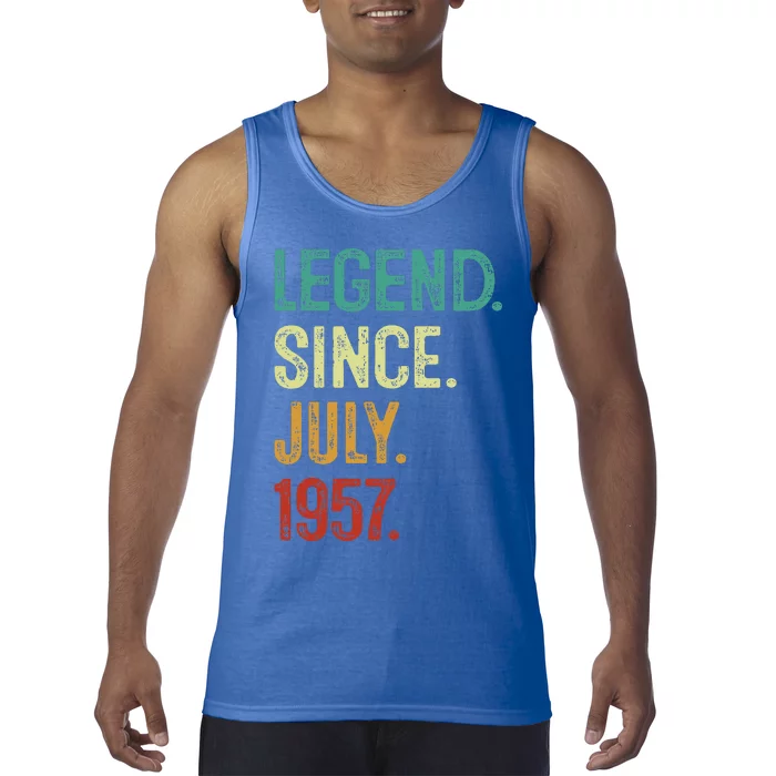 66 Years Old Legend Since July 1957 66th Birthday Tank Top