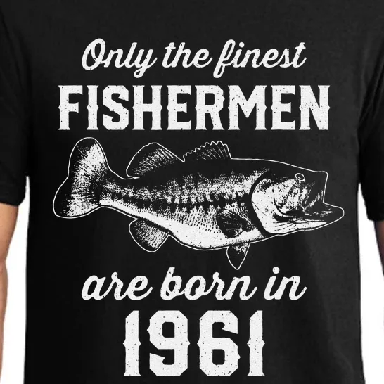 62 Year Old Fisherman Fishing 1961 62nd Birthday Pajama Set