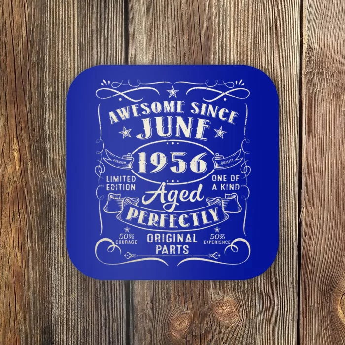 67 Year Old Awesome Since June 1956 67th Birthday Coaster