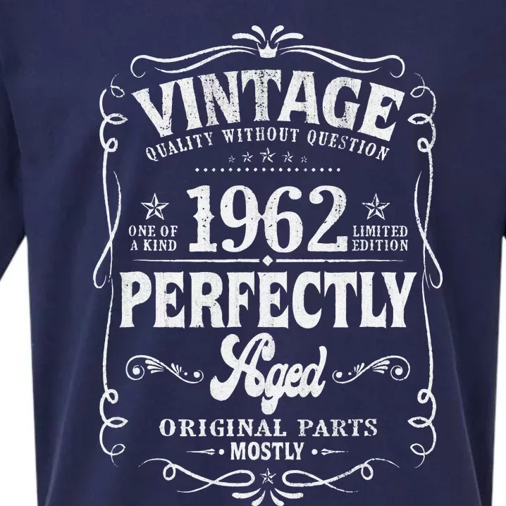 60 Year Old Vintage 1962 60th Birthday Gifts Made In 1962 Sueded Cloud Jersey T-Shirt