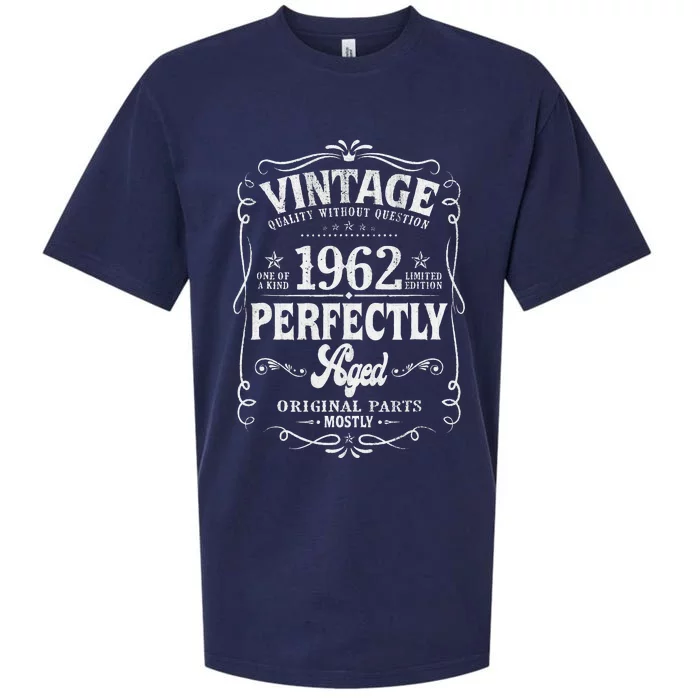 60 Year Old Vintage 1962 60th Birthday Gifts Made In 1962 Sueded Cloud Jersey T-Shirt