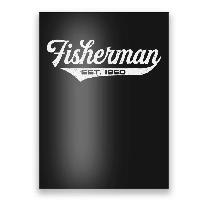 63 Year Old Fisherman Fishing 1960 63rd Birthday Cute Poster