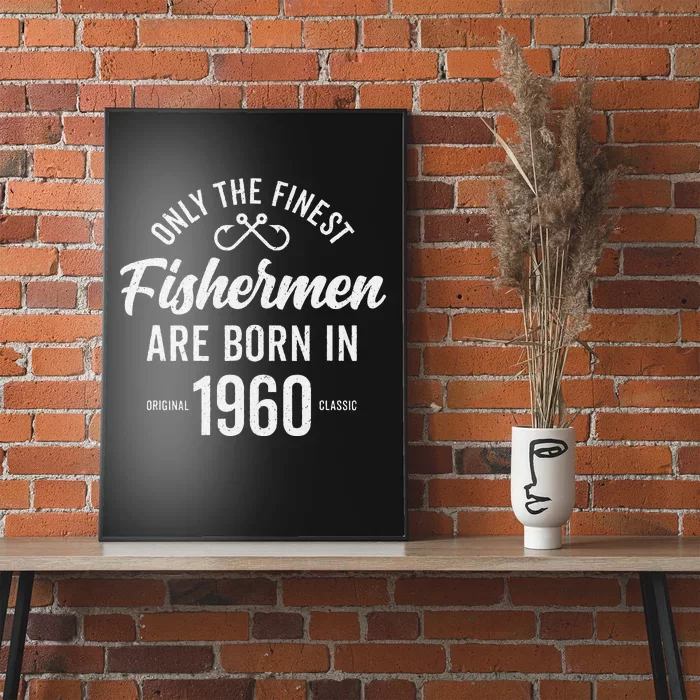 63 Year Old Fisherman Fishing 1960 63rd Birthday Gift Poster