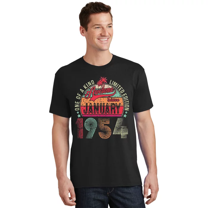 69 Years Old Gift January 1954 Limited Edition 69th Birthday T-Shirt