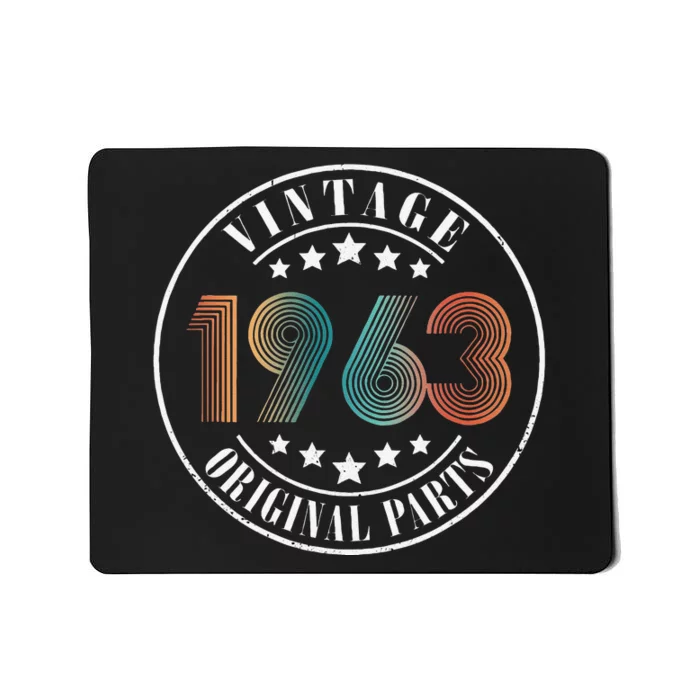 60 Years Old 60th Birthday Women Vintage 1963 Mousepad