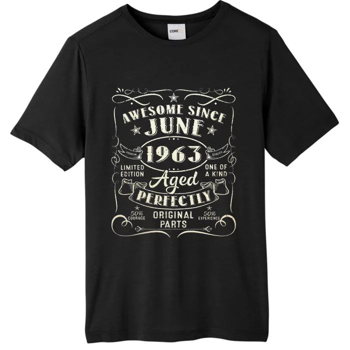 60 Year Old Awesome Since June 1963 60th Birthday ChromaSoft Performance T-Shirt