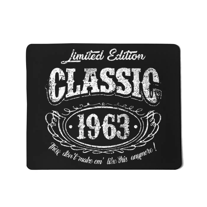 60 Years Old Vintage Classic Car 1963 60th Birthday Mousepad