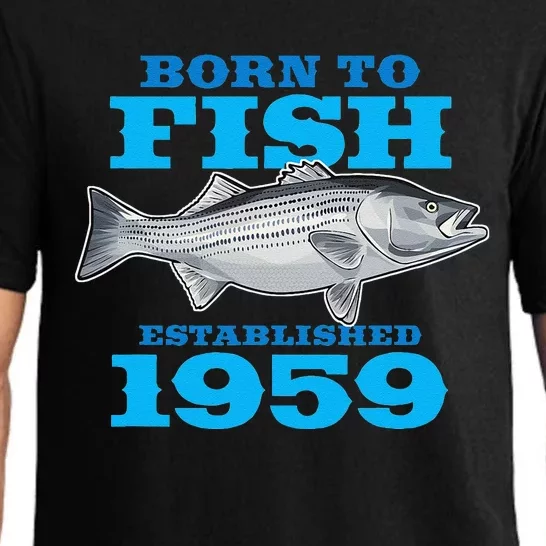 64 Year Old Fishing Fisherman 1959 64th Birthday Pajama Set