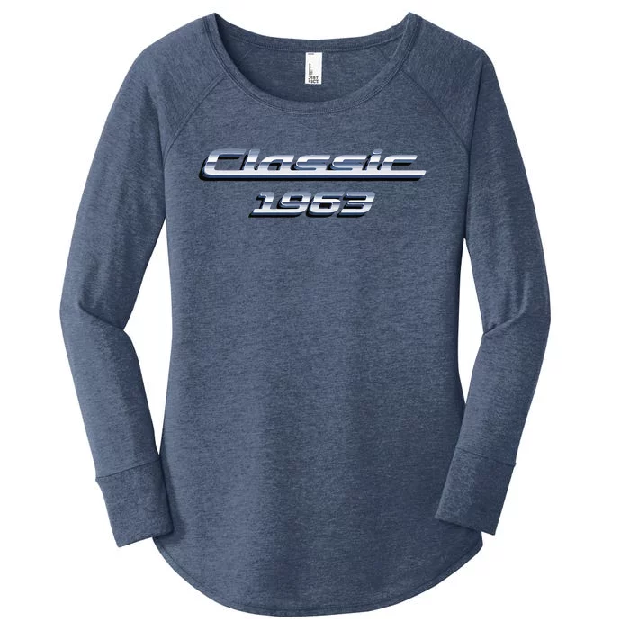 60 Year Old Vintage Classic Car 1963 60th Birthday Women's Perfect Tri Tunic Long Sleeve Shirt