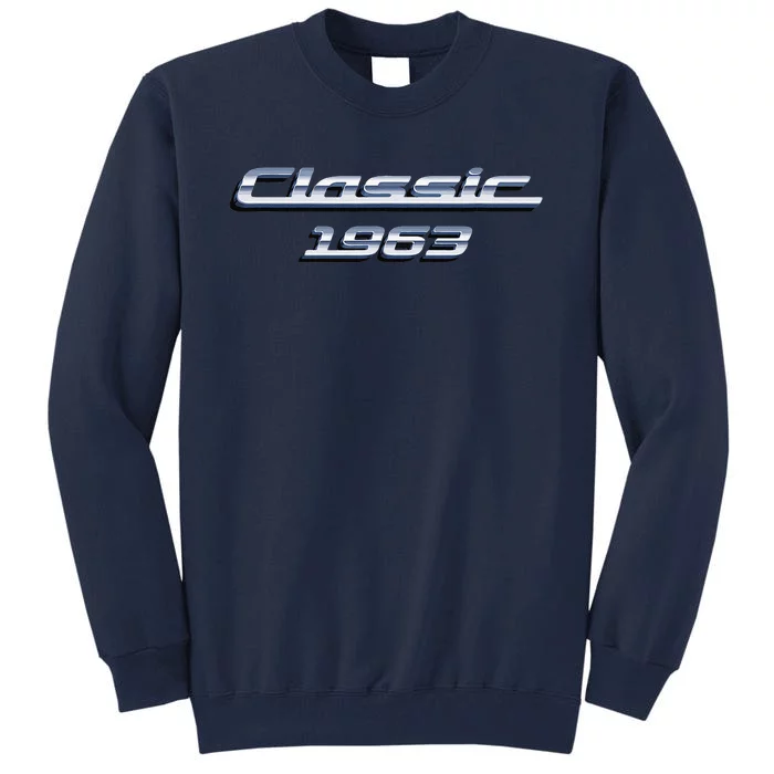 60 Year Old Vintage Classic Car 1963 60th Birthday Tall Sweatshirt