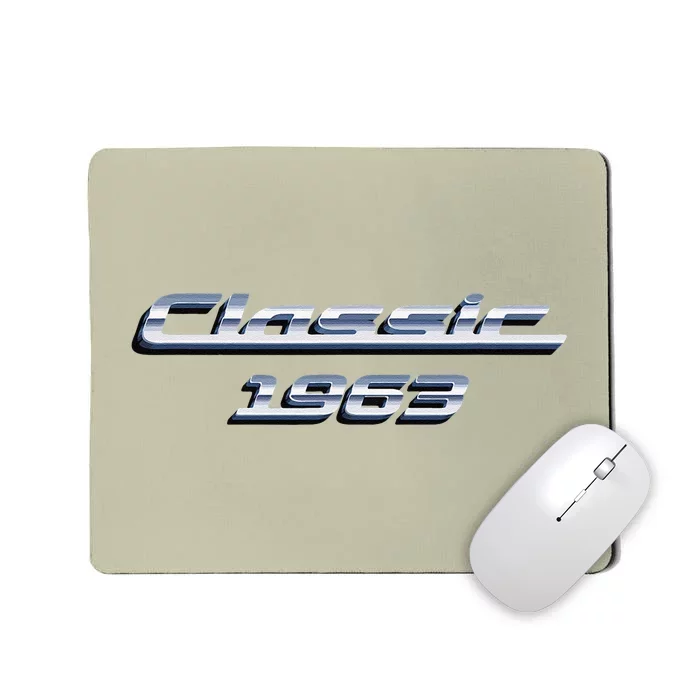 60 Year Old Vintage Classic Car 1963 60th Birthday Mousepad