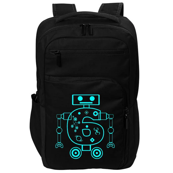 6 Year Old 6th Birthday Robot Themed Party Gift Impact Tech Backpack