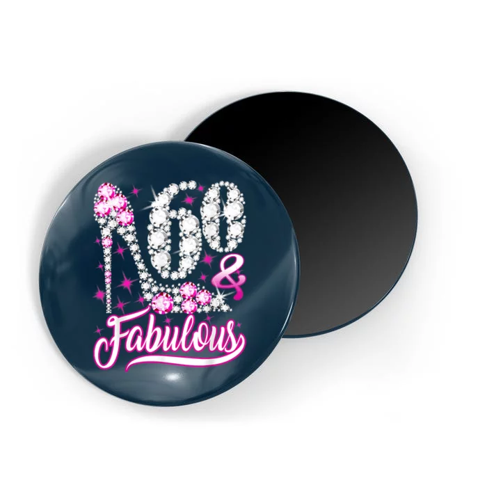 60 Years Old Gifts 60 & Fabulous 60th Birthday Pink Diamond Magnet