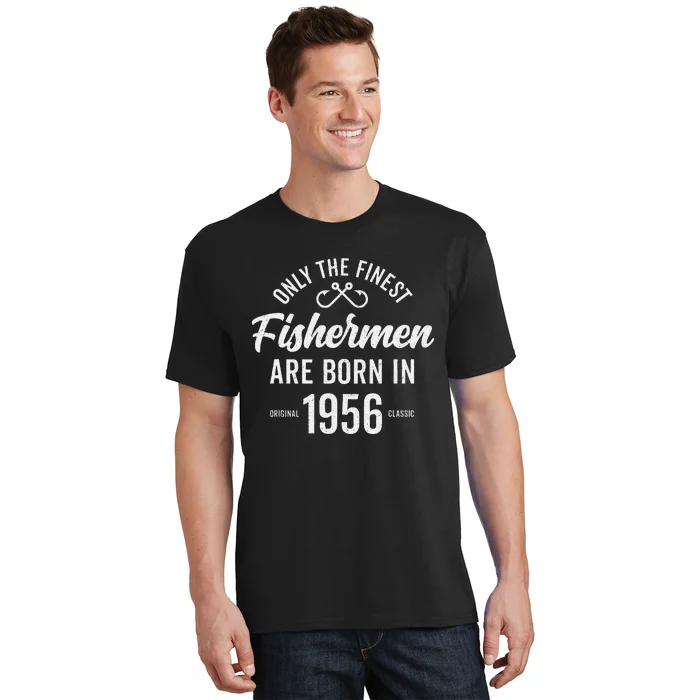 67 Year Old Fisherman Fishing 1956 67th Birthday Gift T-Shirt