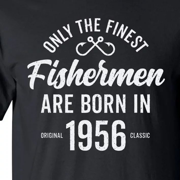 67 Year Old Fisherman Fishing 1956 67th Birthday Gift Tall T-Shirt