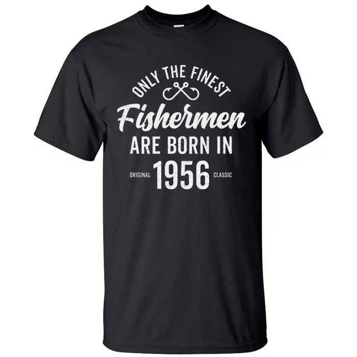 67 Year Old Fisherman Fishing 1956 67th Birthday Gift Tall T-Shirt