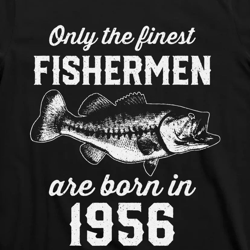 67 Year Old Fisherman Fishing 1956 67th Birthday T-Shirt