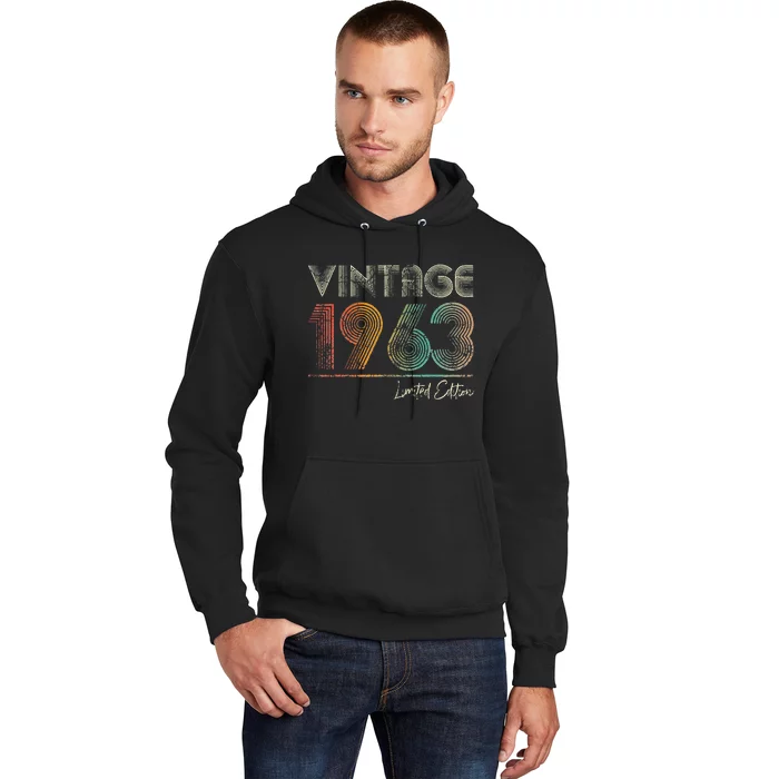 60 Years Old Vintage 1963 60th Birthday Gifts Hoodie