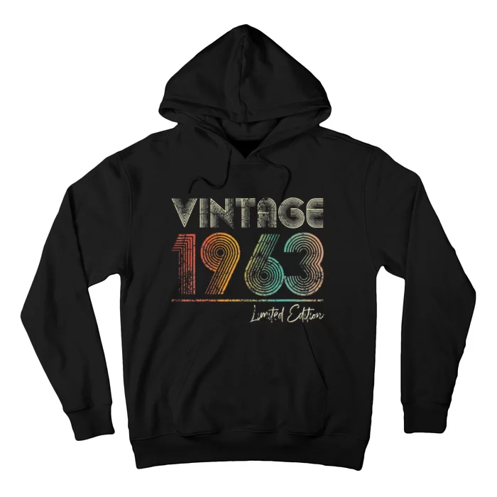 60 Years Old Vintage 1963 60th Birthday Gifts Hoodie