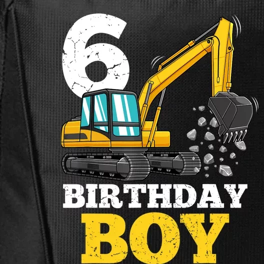 6 Years Old Birthday Boy Gift Construction Birthday Party City Backpack