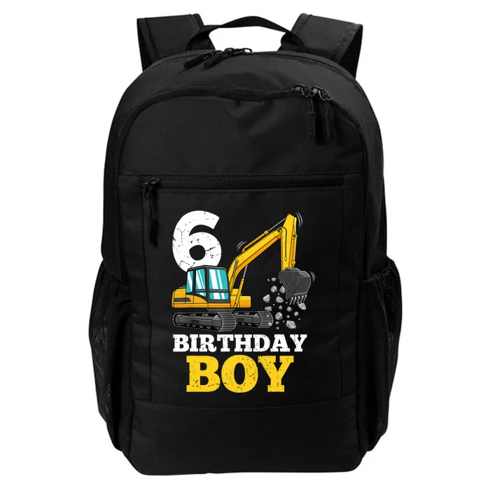 6 Years Old Birthday Boy Gift Construction Birthday Party Daily Commute Backpack