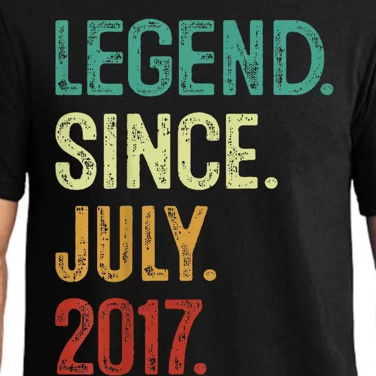 6 Years Old Legend Since July 2017 6th Birthday Pajama Set