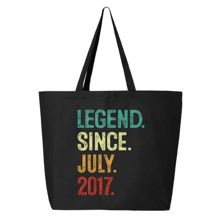 6 Years Old Legend Since July 2017 6th Birthday 25L Jumbo Tote