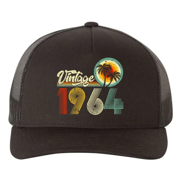 60 Years Old Gifts Vintage Born In 1964 Retro 60th Birthday Yupoong Adult 5-Panel Trucker Hat