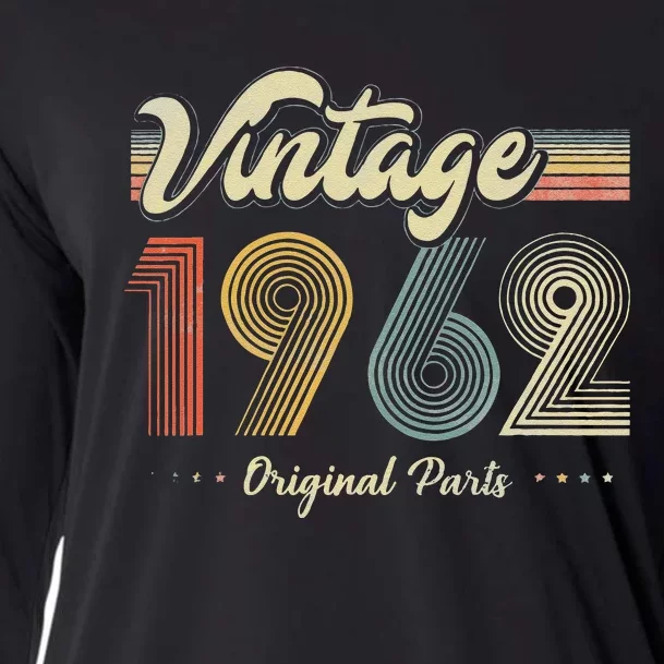 61 Years Old Vintage 1962 Limited Edition 60th Birthday Cooling Performance Long Sleeve Crew