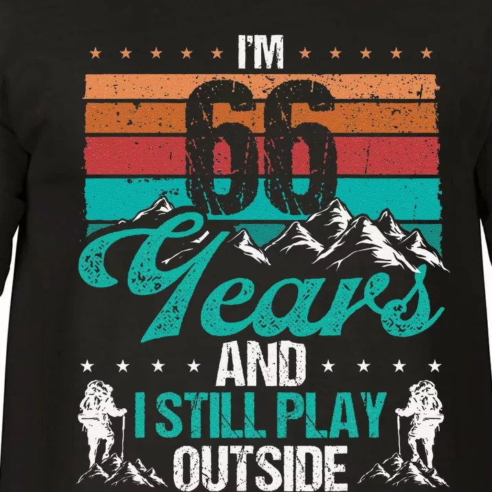 66 Year Old Hiker Mountains Outdoor Hiking 66 Birthday Comfort Colors T-Shirt