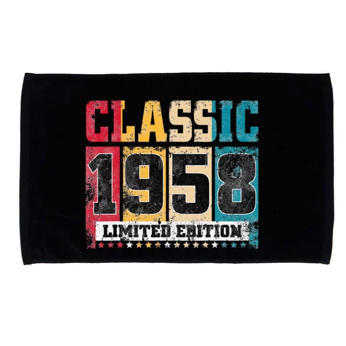 65 Years Old Gift Classic 1958 Limited Edition 65th Birthday Microfiber Hand Towel