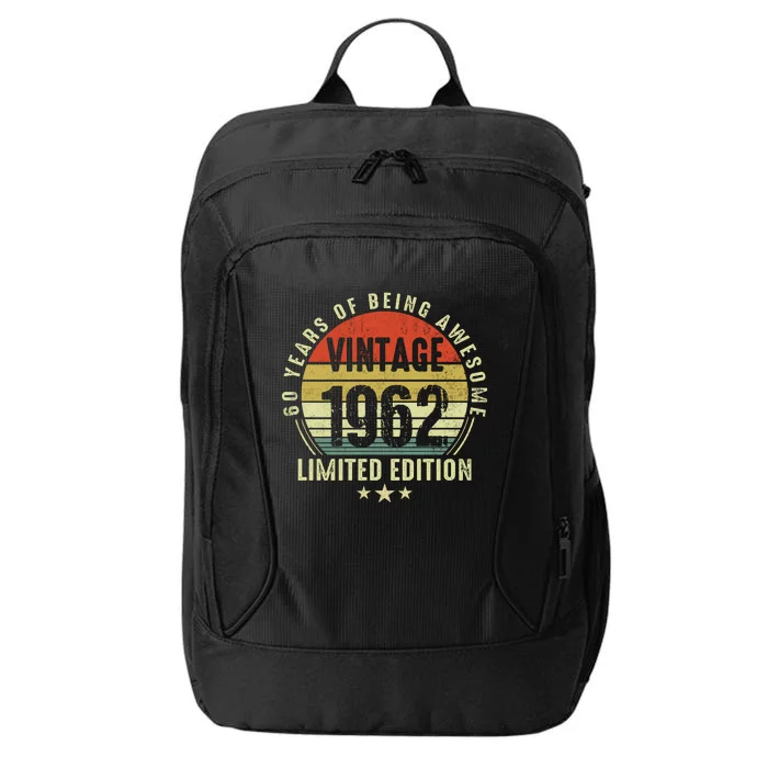 60 Year Old Vintage 1962 Limited Edition 60th Birthday Gift Ideas City Backpack