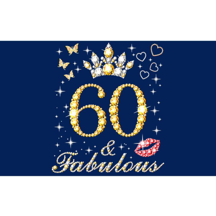 60 Years Old 60 Fabulous Since 1962 60th Birthday Bumper Sticker