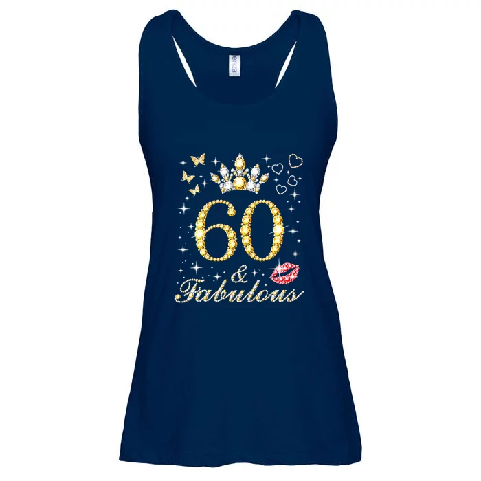 60 Years Old 60 Fabulous Since 1962 60th Birthday Ladies Essential Flowy Tank