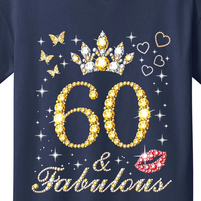 60 Years Old 60 Fabulous Since 1962 60th Birthday Kids T-Shirt