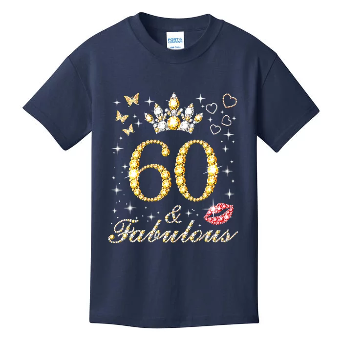 60 Years Old 60 Fabulous Since 1962 60th Birthday Kids T-Shirt