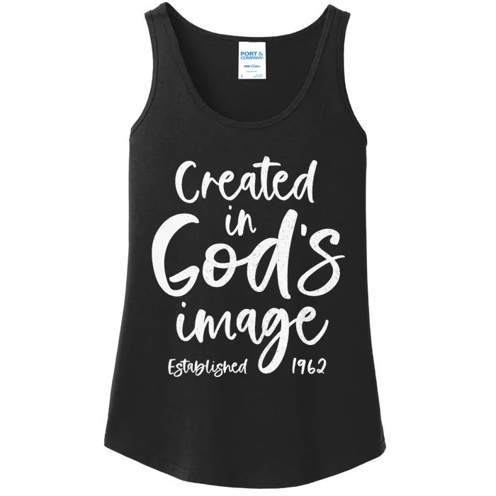 61 Year Old Christian: Jesus 1962 61st Birthday Ladies Essential Tank