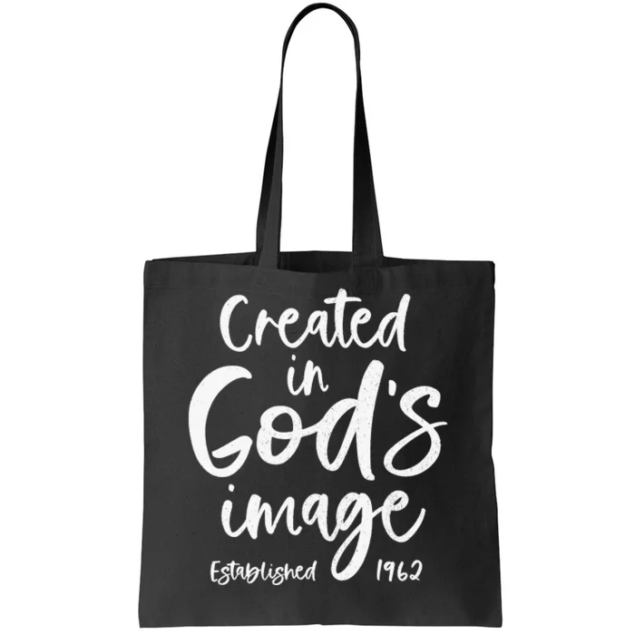 61 Year Old Christian: Jesus 1962 61st Birthday Tote Bag