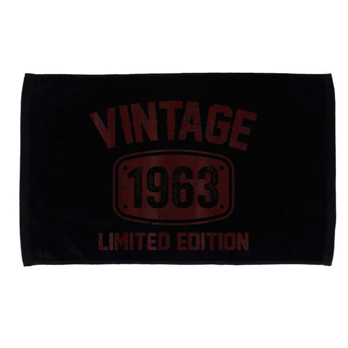 61 Years Old Vintage 1963 Limited Edition 61th Birthday Microfiber Hand Towel