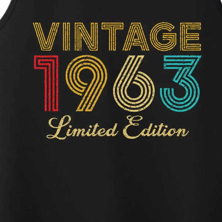 60 Years Old Vintage 1963 Limited Edition 60th Birthday Performance Tank