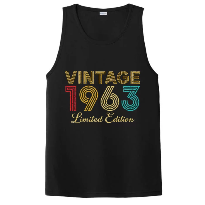 60 Years Old Vintage 1963 Limited Edition 60th Birthday Performance Tank