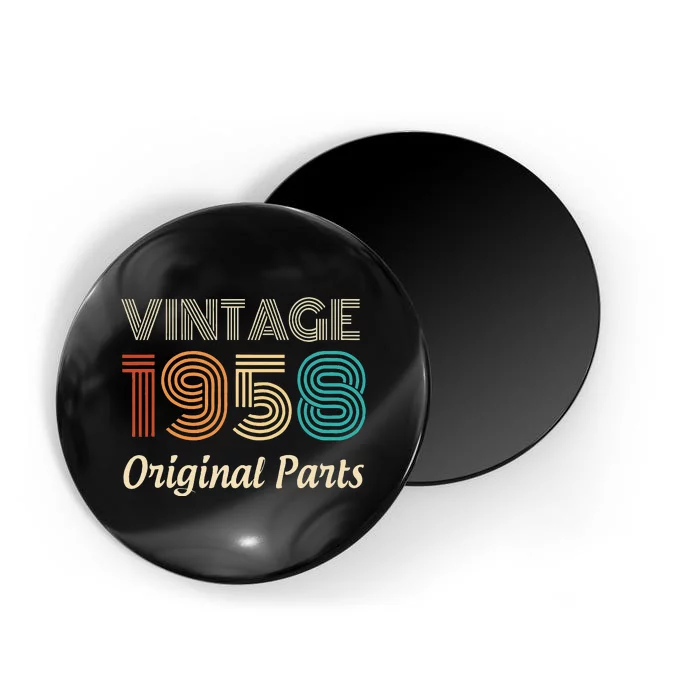 65 Year Old Gifts Born In 1958 Vintage 65th Birthday Retro Magnet