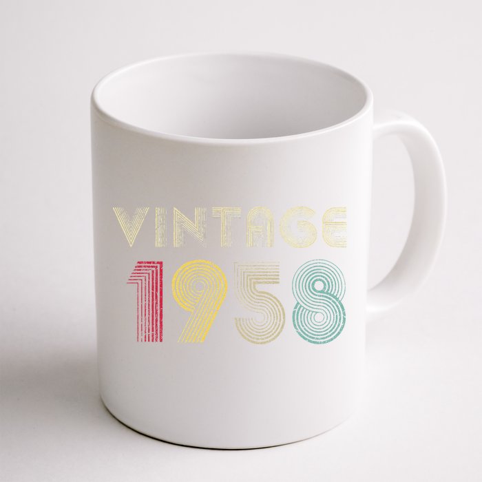 65 Years Old Gifts Vintage 1958 65th Birthday Womens Front & Back Coffee Mug