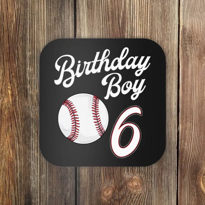 6 Years Old Baseball Themed 6th Birthday Party Sports Coaster