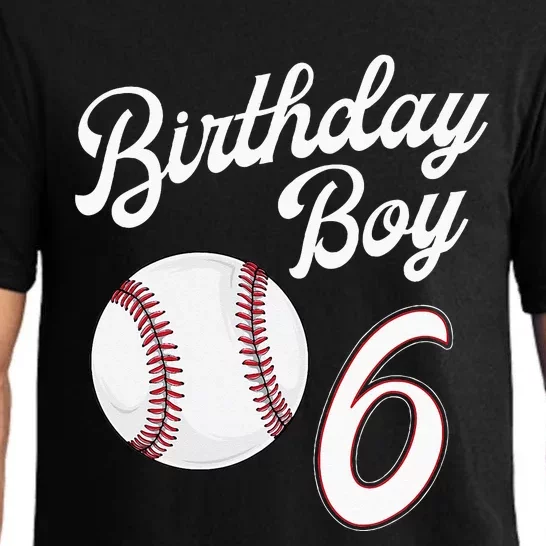 6 Years Old Baseball Themed 6th Birthday Party Sports Pajama Set